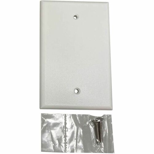 SAFE-IT BLANK WALL PLATE ANTIBACTERIAL IVORY MATTE TAA