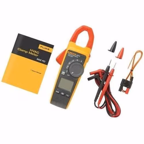 TRMS WIRELESS HVAC CLAMP 1X MAIN UNIT 1X TEST LEADS W/ TWO CAPS