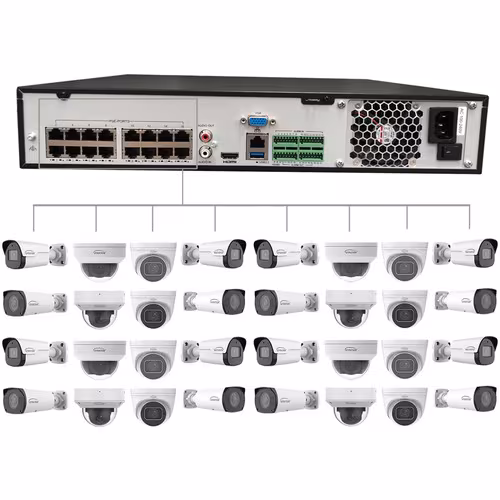 32 CHL POE+ NVR WITH 10/TB HDD 1 10TB HDD-TAA COMPLIANT