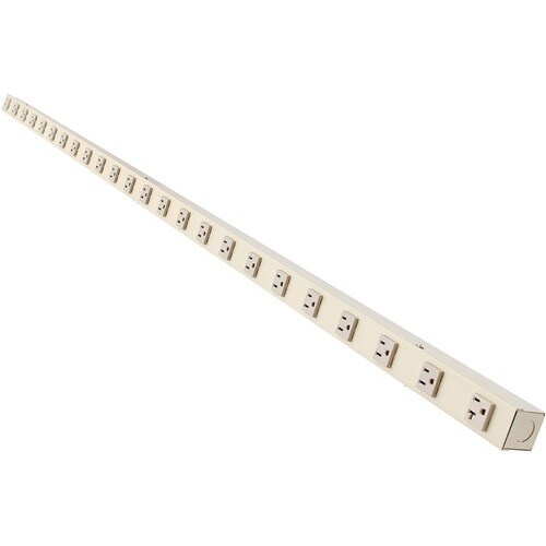 24 OUTLET POWER STRIP VERTICAL HARDWIRED METAL 120V 20A 5-20P 72IN
