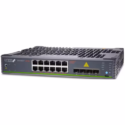EX4100-F 12-PORT FANLESS 10/100/1000BASET POE+ 2X 1G/2.5G