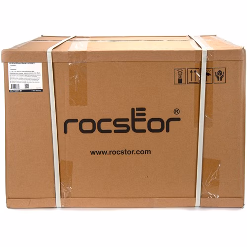 SOLIDRACK 6U RACK ENCLOSURE TEMPERED GLASS WINDOW - BLACK
