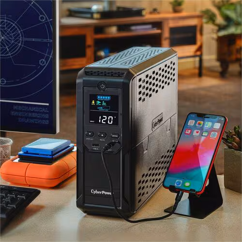 1500VA MINI-TOWER AVR UPS 12 OUT LCD SERIAL/USB