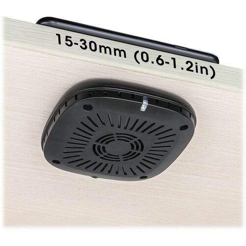 10W WIRELESS FAST-CHARGING PAD UNDER-DESK RECESSED INSTALL BLACK