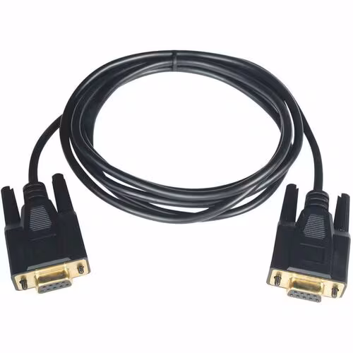 6FT NULL MODEM SERIAL DB9 CABLE GOLD CONNECTORS F/F