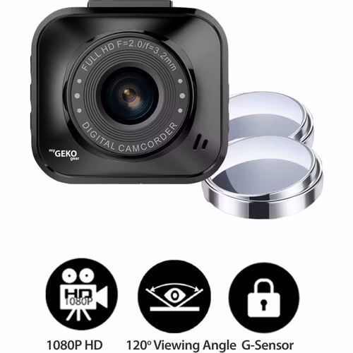 ORBIT 122 1080P DASHCAM W/8GB W/G-SENSOR 2 BLIND SPOT MIRRORS