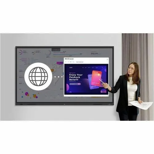 75IN LCD 3840X2160 CREATEBOARD ANDROID 14 EDLA TOUCH HDMI DP VGA