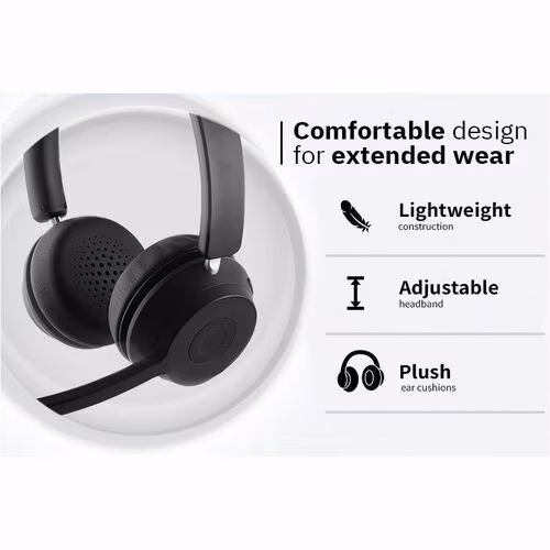 DUAL EAR BLUETOOTH HEADSET WITH INTEGRATED ENC MICROPHONE