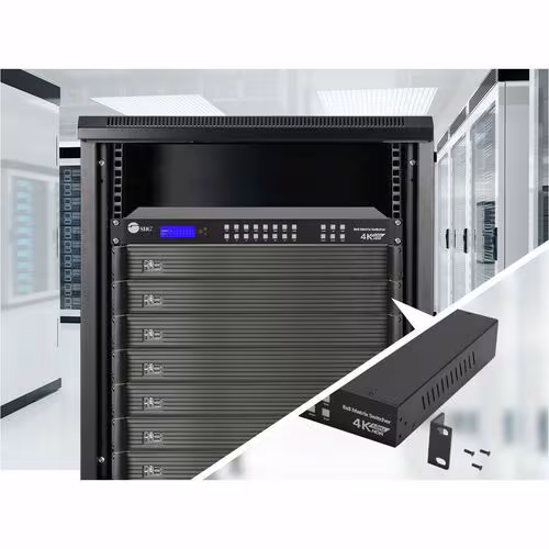 8X8 HDMI 4K60HZ MATRIX SWITCHER WITH LCD 18GBPS HDCP 2.2 HDR 10