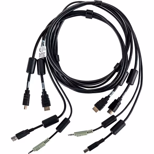 10FT CABLE ASSY 2-HDMI/1-USB/1-AUDIO