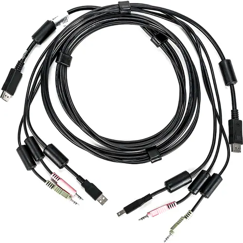 6FT CABLE ASSY 1-DISPLAYPORT/1-USB/2-AUDIO.