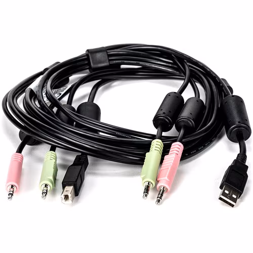 6FT CABLE ASSY 1-USB/2-AUDIO