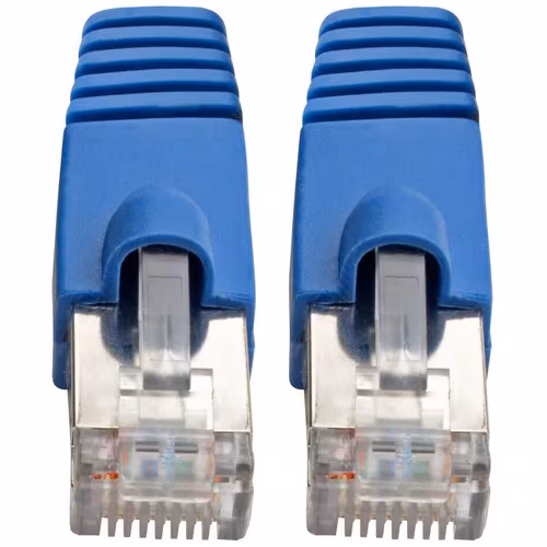 10FT CAT6 CAT6A PATCH CABLE 10G AUGMENTED STP SNAGLESS RJ45 MM BLUE