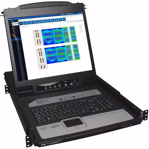 16PORT IP KVM RACK CONSOLE 1U 19IN LCD KEYBOARD PS2 USB OSD