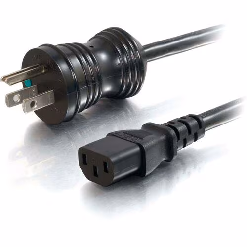 10FT 18AWG HSPTL PWR CBL 5-15P-C13 BK