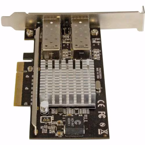 2 PORT 10GB SFP+ NETWORK CARD 10GBIT PCIE NIC FIBER ADAPTER INTEL