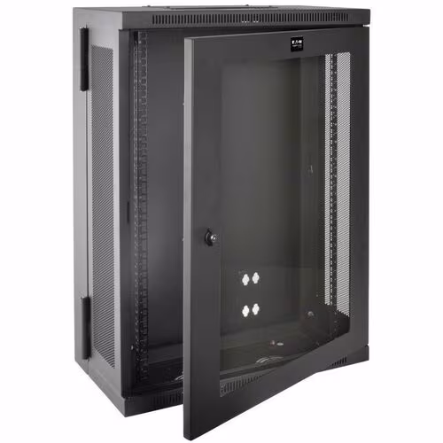 18U WALL MOUNT RACK ENCLOSURE SERVER CABINET HINGED 13IN ACRYLIC