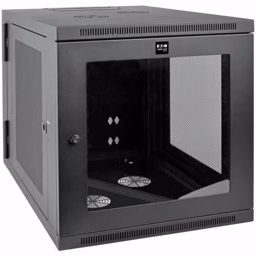 12U WALL MOUNT RACK ENCLOSURE CABINET SERVER 33IN HINGED ACRYLIC
