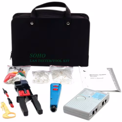 PROFESSIONAL NETWORK INSTALLER TOOL KIT RJ45 ETHERNET CABLE TOOLS