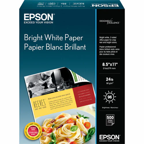 500 SHEET 8.5X11 LTR PREMIUM BRIGHT WHITE PAPER
