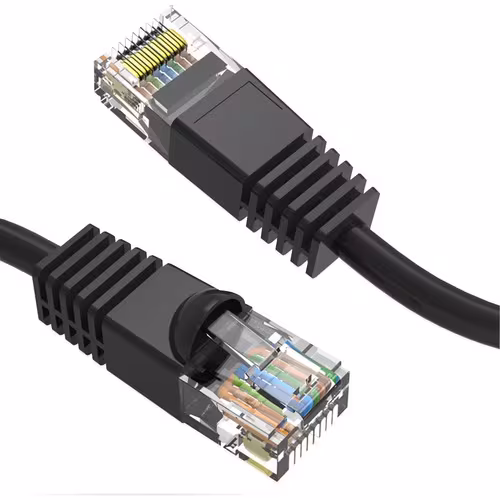 3FT CAT6 BLACK MOLDED BOOT PATCH CABLE 550MHZ