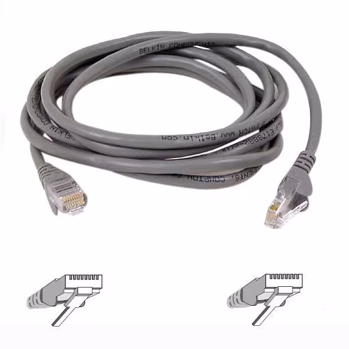 1000FT BULK CAT5E PVC PATCH CORD SOLID 24AWG GRAY ROHS