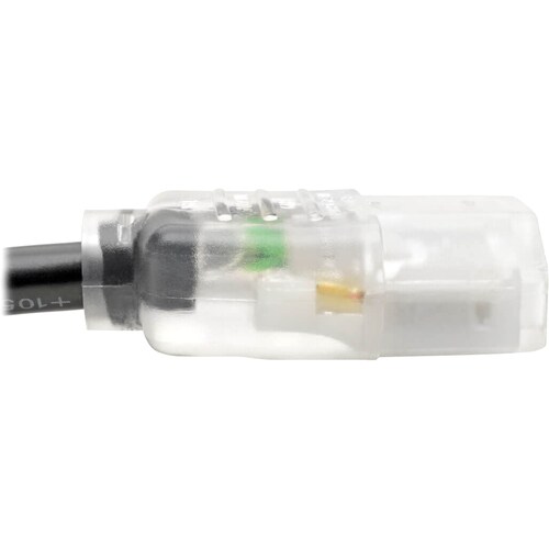 10FT COMPUTER POWER CORD 16AWG 13A 5-15P TO C13 CLEAR HOSP/MEDICAL