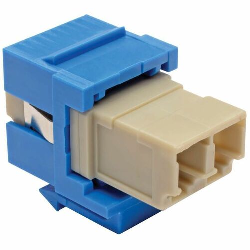 DUPLEX MMF FIBER COUPLER KEYSTONE JACK LC LC BLUE