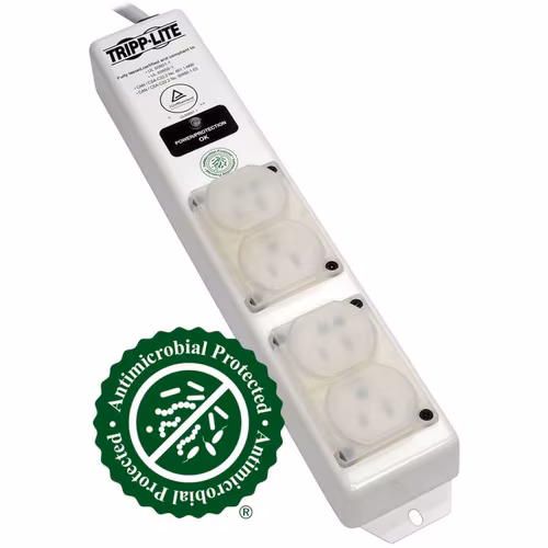 4 OUTLET MEDICAL HG SURGE STRIP HOSPITAL PATIENT CARE 6FT CORD