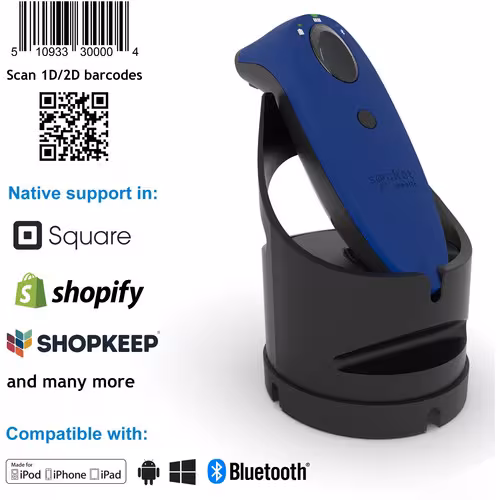 SOCKETSCAN S740 PERFORMANCE BARCODE READER BLUE  BLACK DOCK