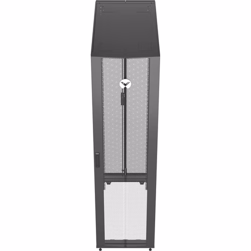 VR RACK 48U W DOORS/SIDES AND CASTERS W/ SHOCK CUST PAYS FRT