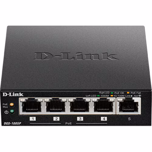 5PORT GIGABIT UNMANAGED DESKTOP SWITCH WITH 4PORT POE