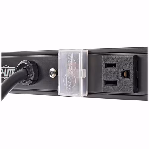 16 OUTLET POWER STRIP 15 CORD VERTICAL 5-15R 5-15P 48IN BLACK