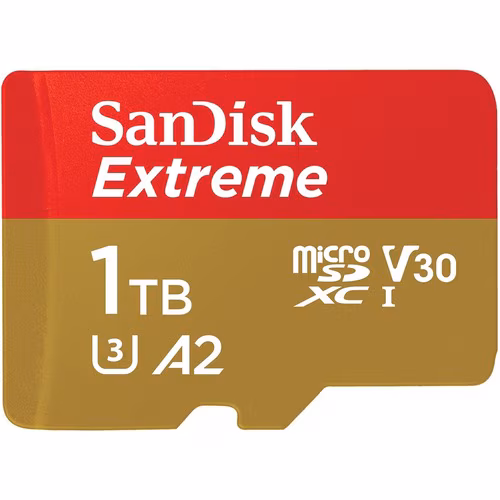 1TBEXTREME USD 160/90MB/S C10 UHS U3 V30 A2
