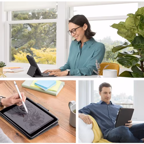 SLIM FOLIO KEYB IPAD 7TH GEN GRAPHITE
