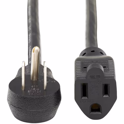 5FT POWER EXTENSION CORD 13A RIGHT-ANGLE 5-15P TO 5-15R 16AWG