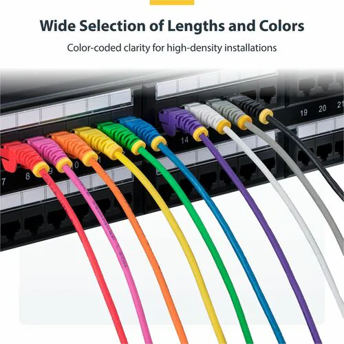 0.5M BLUE CAT6 ETHERNET CABLE SLIM SNAGLESS RJ45 UTP PATCH CABLE, alternate view 3