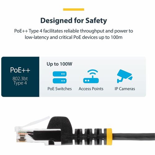 0.5M BLUE CAT6 ETHERNET CABLE SLIM SNAGLESS RJ45 UTP PATCH CABLE, alternate view 4