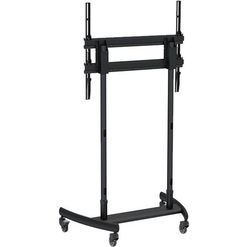 LARGER FORMAT MOBLE CART BLACK POLES DISPLAYS 300LBS MAX
