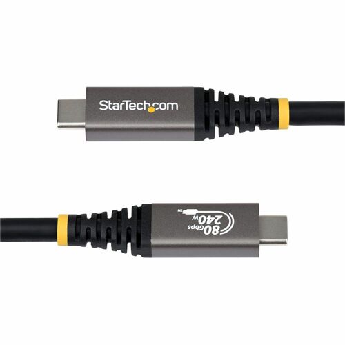 1.5FT USB4 CABLE BLACK USB-IF CERTIFIED 8K120/DP2.1/240W/80GBPS