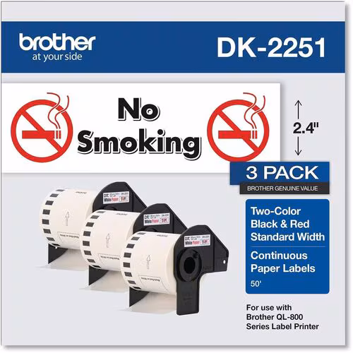 DK22513PK-CONTINUOUS-3PK FOR QL LABEL PRINTERS