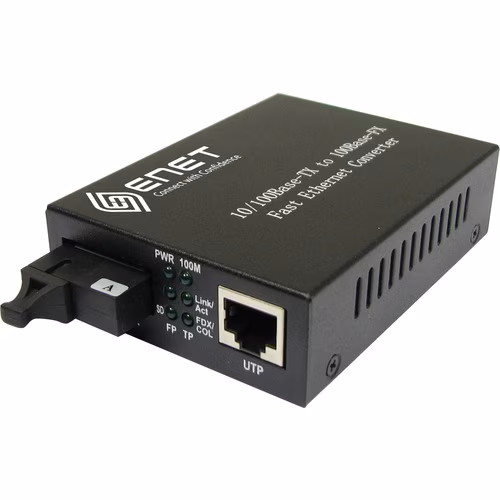1PORT 10/100 POE RJ45 TO 1PORT SC SINGLE-MODE 20KM MEDIA CONVERTER