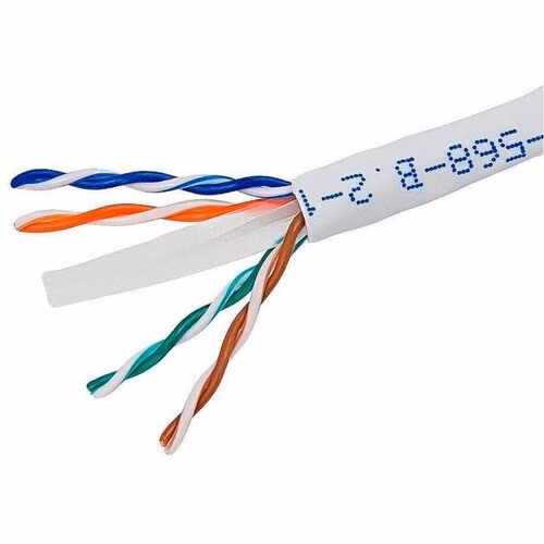 1000FT ROLL OF CAT5E NETWORK CABLE 24AWG UTP 0.5MM 4PR CCA WHITE
