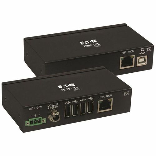 USB OVER CAT6 EXTENDER 4PORT INDUSTRIAL ESD PROTECTION POC TAA