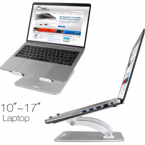 ADJUSTABLE ALUMINUM LAPTOP STAND