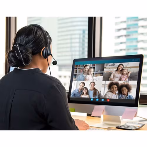 WIRED USB STEREO HEADSET WITH NOISE REDUCING BOOM MICROPHONE