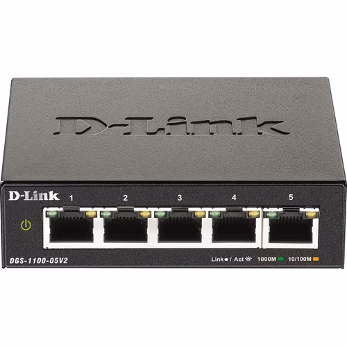 DGS-1100 SERIES 5 PORT GIGABIT SMART MANAGED SWITCH