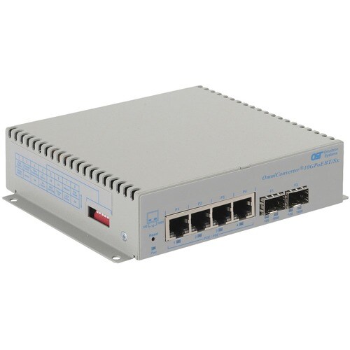 10/100/1000 4XRJ-45 POE SWITCH 60W BT 1G/10G 2XSFP -40 TO 60C DC