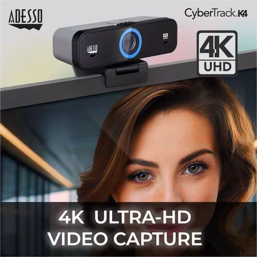 4K ULTRA HD F/F USB WEBCAM ADJUSTABLE VIEW ANGLE PRIV SHUTTER