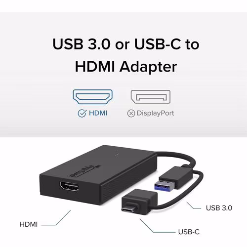 PLUGABLE USBC HDMI ADAPTER USBC USB3 - HDMI VIDEO ADAPTER